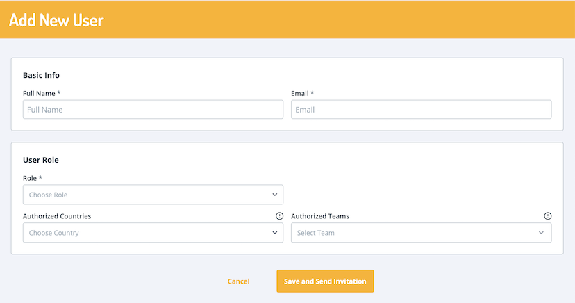 Roles and Permissions