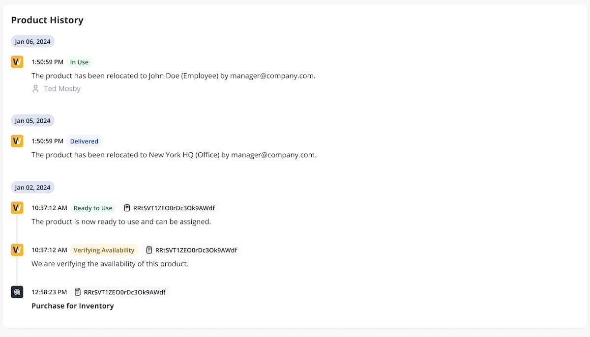 Product page