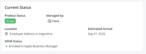 Product page