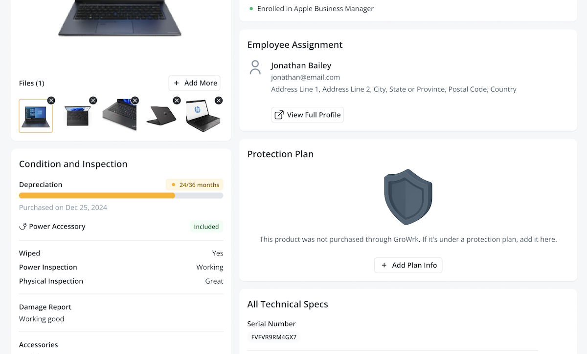 Product page